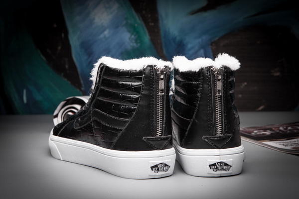 Vans High Top Shoes Lined with fur--017